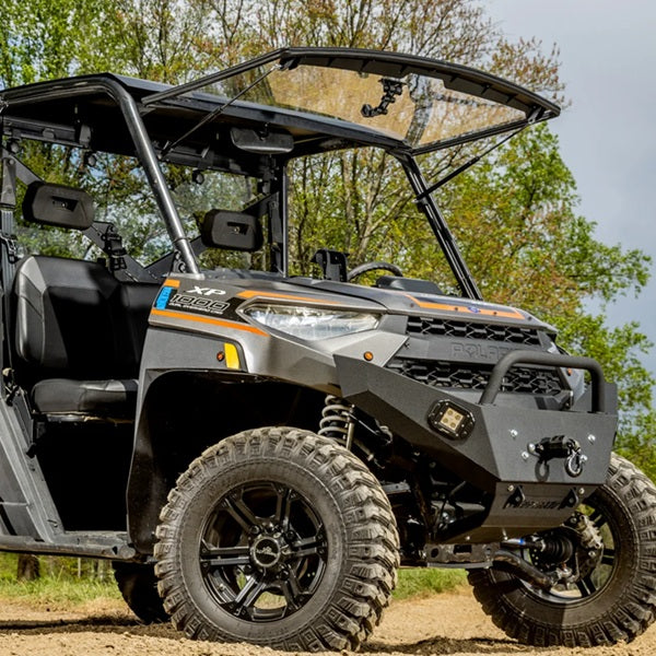 SuperATV Polaris Ranger Flip Windshield Open