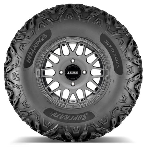 SuperATV Hellion Tire & Helllfire Titanium Wheel