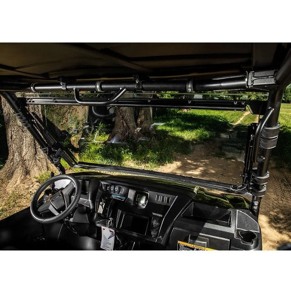SuperATV Kawasaki Mule Pro FXR Scratch Resistant Flip Up Windshield