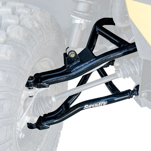 SuperATV Can-Am Defender HD7 Front A-Arms - High Clear 2 Inch Foward Offset