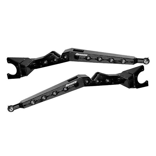 SuperATV Polaris RZR XP Turbo High Clearance Rear Trailing Arms Black