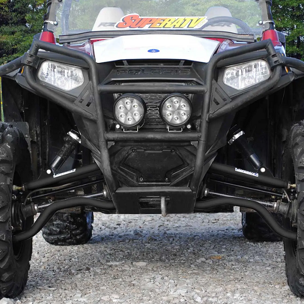 SuperATV Polaris RZR S 800 Front A-Arms - High Clearance Forward Offset