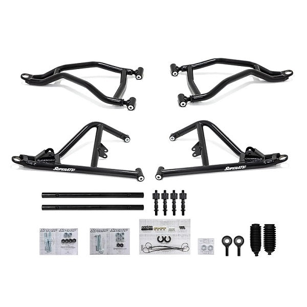 SuperATV Polaris RZR XP Turbo Front A-Arms - High Clear 2