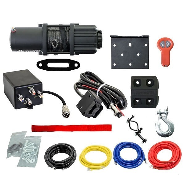 thumbnail image 2 of WEISEN 4500lb 12V Electric Winch Mount Kit For Polaris RZR Trail S 900/1000 - Synthetic Line & Wireless Remote 2 of 4
