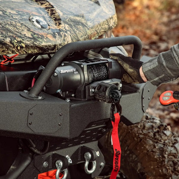 SuperATV Black Ops 6000 Synthetic Rope Winch & Wireless Remote
