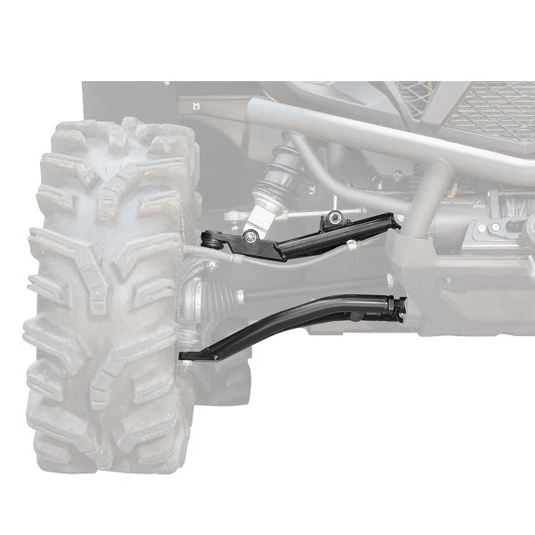 SuperATV Yamaha Wolverine X4 Front A-Arms 2020+ - High Clearance Forward Offset