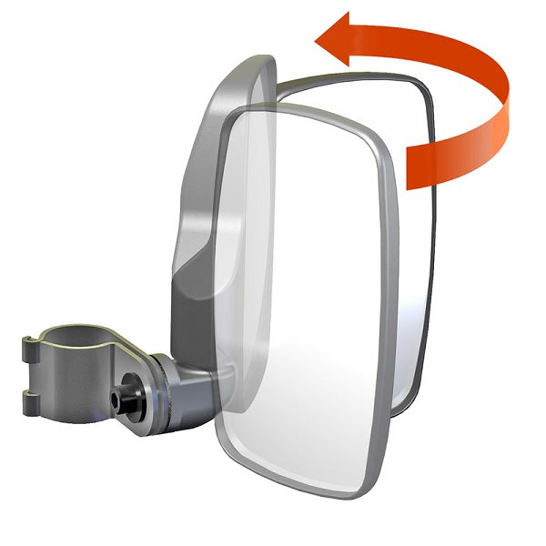 Seizmik Break Away UTV Side View Mirrors for Profiled Roll Cages