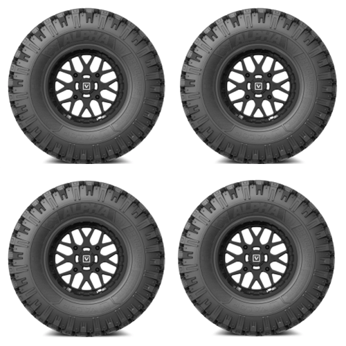 VALOR OFFROAD Alpha Tire & Wheel Kits 30x9.5-14 Mounted on 4/156 VALOR V03 Wheels