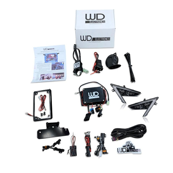 WD Electronics Polaris RZR Turbo R Turn Signal Headlights & Horn Kit