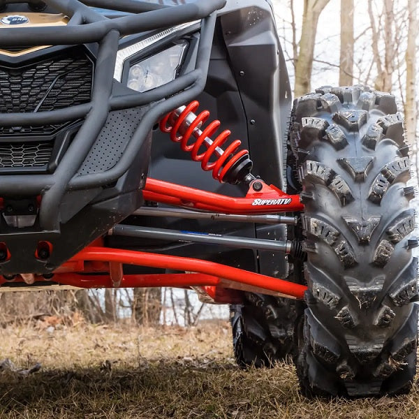 SuperATV Can-Am Maverick X3 Front Red A-Arms 