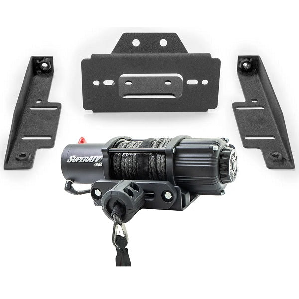 SuperATV Polaris RZR 800 Winch Mount & Black Ops 4500 6000 Winch