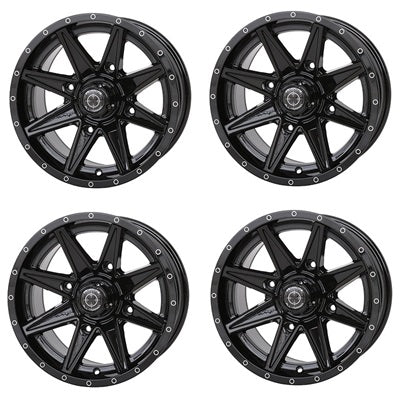 Frontline 308 Gloss Black Wheel Set