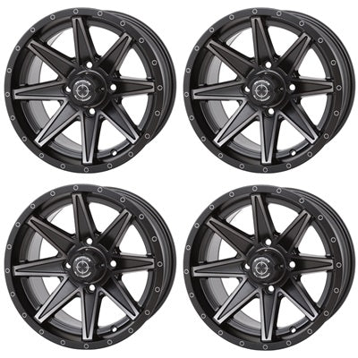 Frontline 308 Matte Black Wheel Set