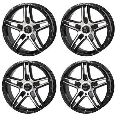 Frontline 505 Black & Machined Wheel Set