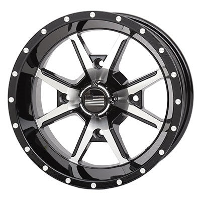 Frontline 556 Black & Machined Wheels 12x7 14x7