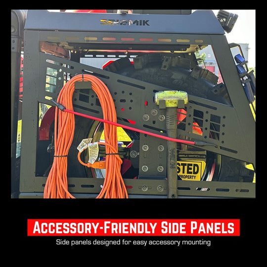 
                  
                    Seizmik Full Height Bed Rack 08075 - Accessories not included.
                  
                