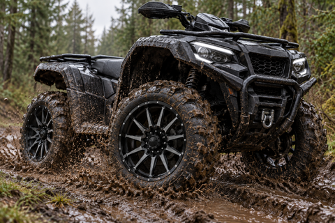 Frontline 762 Dark Tint Wheel on ATV