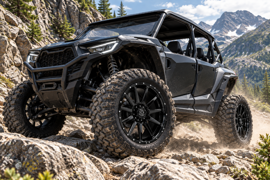 
                  
                    Frontline 762 Wheels - Gloss Black on UTV
                  
                