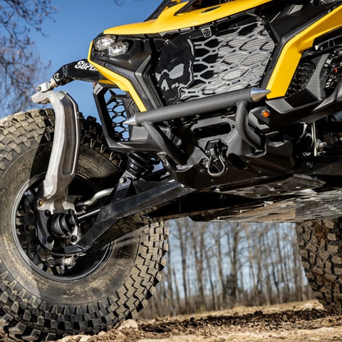 Can-Am Maverick R Sidewinder Front A-Arms close up