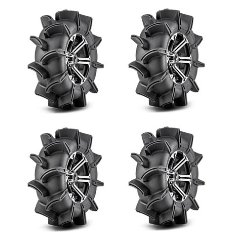 Assassinator Tire & Wheel Kits on Bandit H Series Machined & Black Wheels