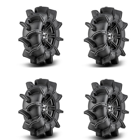 Assassinator Tire Wheel Kits mounted on Bandit Black Wheels