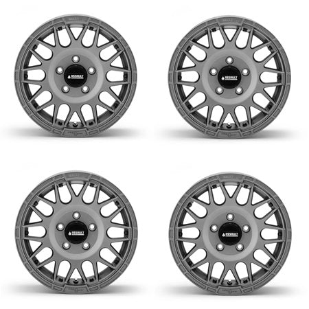 Assault Industries Hellfire Beadlock Wheels - Matte Titanium 5/4.5 Set
