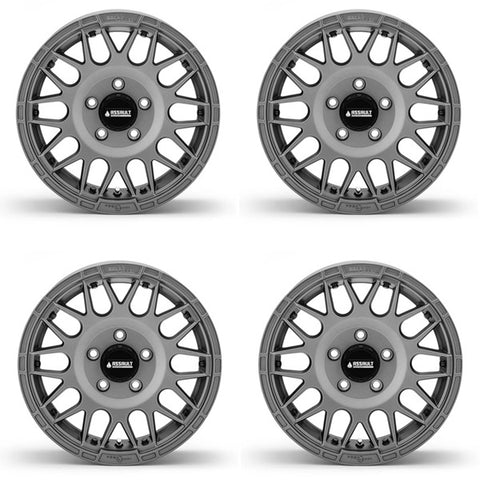 Assault Industries Hellfire Beadlock Wheels - Matte Titanium Set 5/4.5