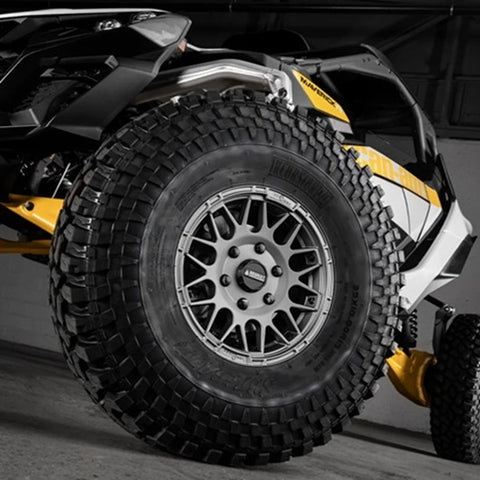 Assault Industries Hellfire Beadlock Wheels - Matte Titanium 6/5.5