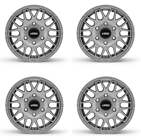 Assault Industries Hellfire Beadlock Wheels - Matte Titanium 6/5.5 Set
