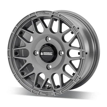 Assault Industries Hellfire Beadlock Wheels - Matte Titanium