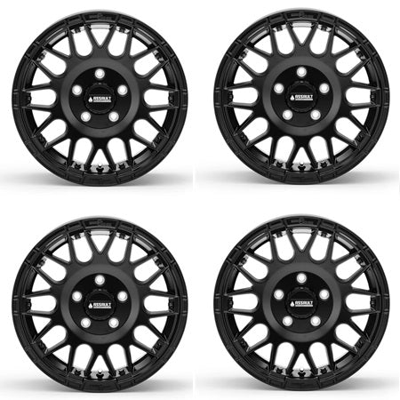 Assault Industries Hellfire Beadlock Wheels - Satin Black 5/4.5 Set