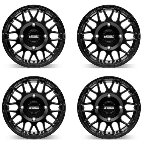 Assault Industries Hellfire Beadlock Wheels - Satin Black Set