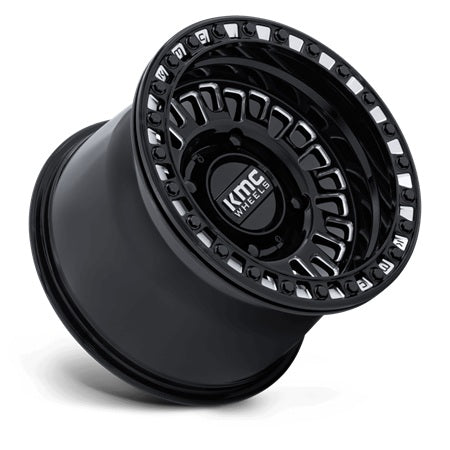 KMC KS242 Aztec Gloss Black & Milled Beadlock Wheels