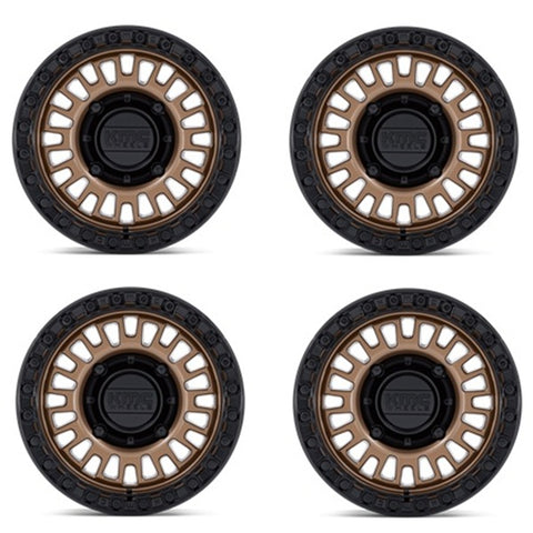 KMC Powersports KS242 Aztec Matte Bronze Beadlock Wheel Set