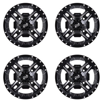 Tusk Beartooth Machined & Black Wheel Set