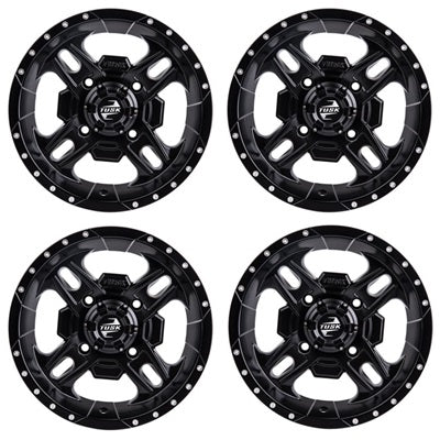 Tusk Beartooth Matte Black Wheel Set