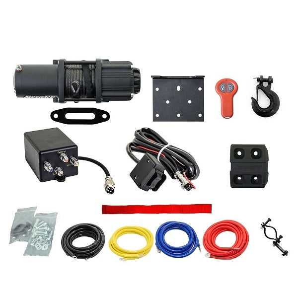 SuperATV Black Ops 6000 Synthetic Rope Winch & Wireless Remote Kit