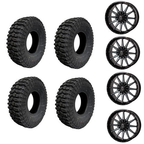 
                  
                    Broad Peak Baer X/T Tire & Wheel Kits Mounted on Frontline 762 Gloss Dark Tint Wheels
                  
                