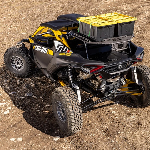 SuperATV Can-Am Maverick R Cargo Rack Alpha with Totes
