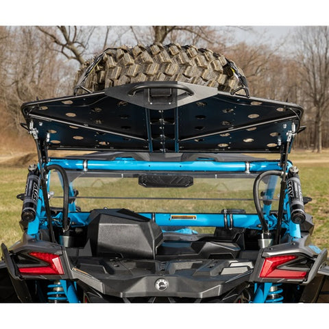 SuperATV Can-Am Maverick X3 Cargo Rack Alpha Open Close Up