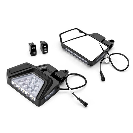 SuperATV CFMOTO UTV Dual Section LED Side-View Mirrors