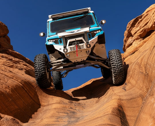 
                  
                    SuperATV Cliffhanger Tires on UTV Going down the Chute @ Sand Hollow
                  
                