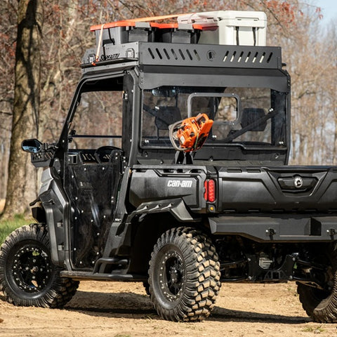 SuperATV Can-Am Defender Outfitter Roof Rack Rear View