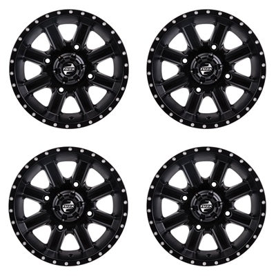 Tusk Cascade Matte Black Wheel Set