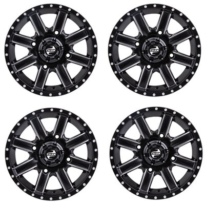 Tusk Cascade Black & Machined Wheel Set