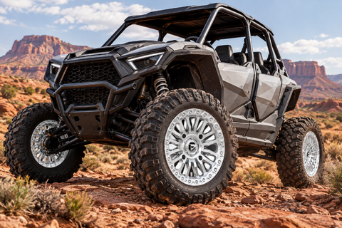 Fuel UTV D125 Rincon Machined Beadlock Wheels on a UTV
