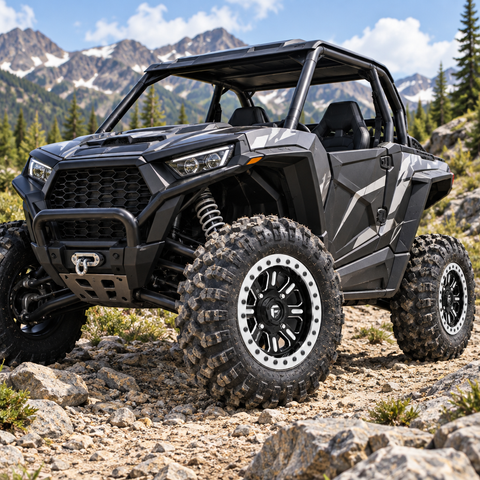 Fuel UTV D910 Hardline Beadlock Wheels on a UTV