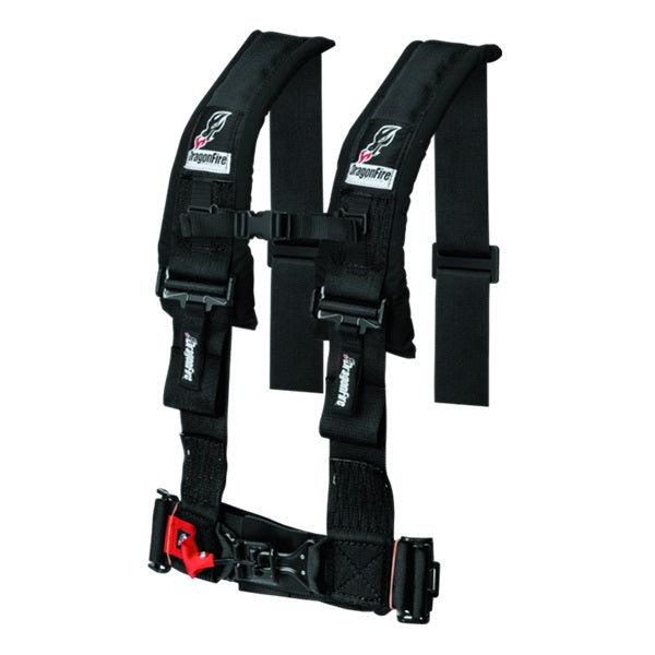 DragonFire Racing Seat Belt Harness - 3 Inch Black