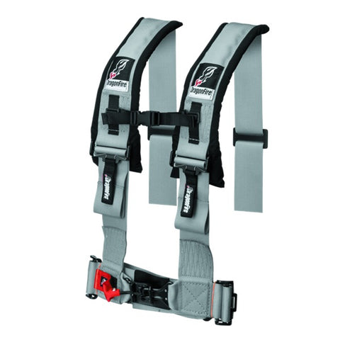 DragonFire Racing Seat Belt Harness - 3 Inch Grey