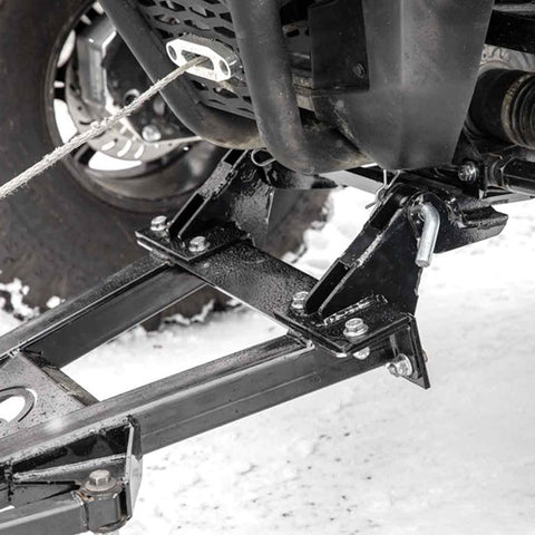 SuperATV Plow Pro Snow Plow Drop Brackets Installed